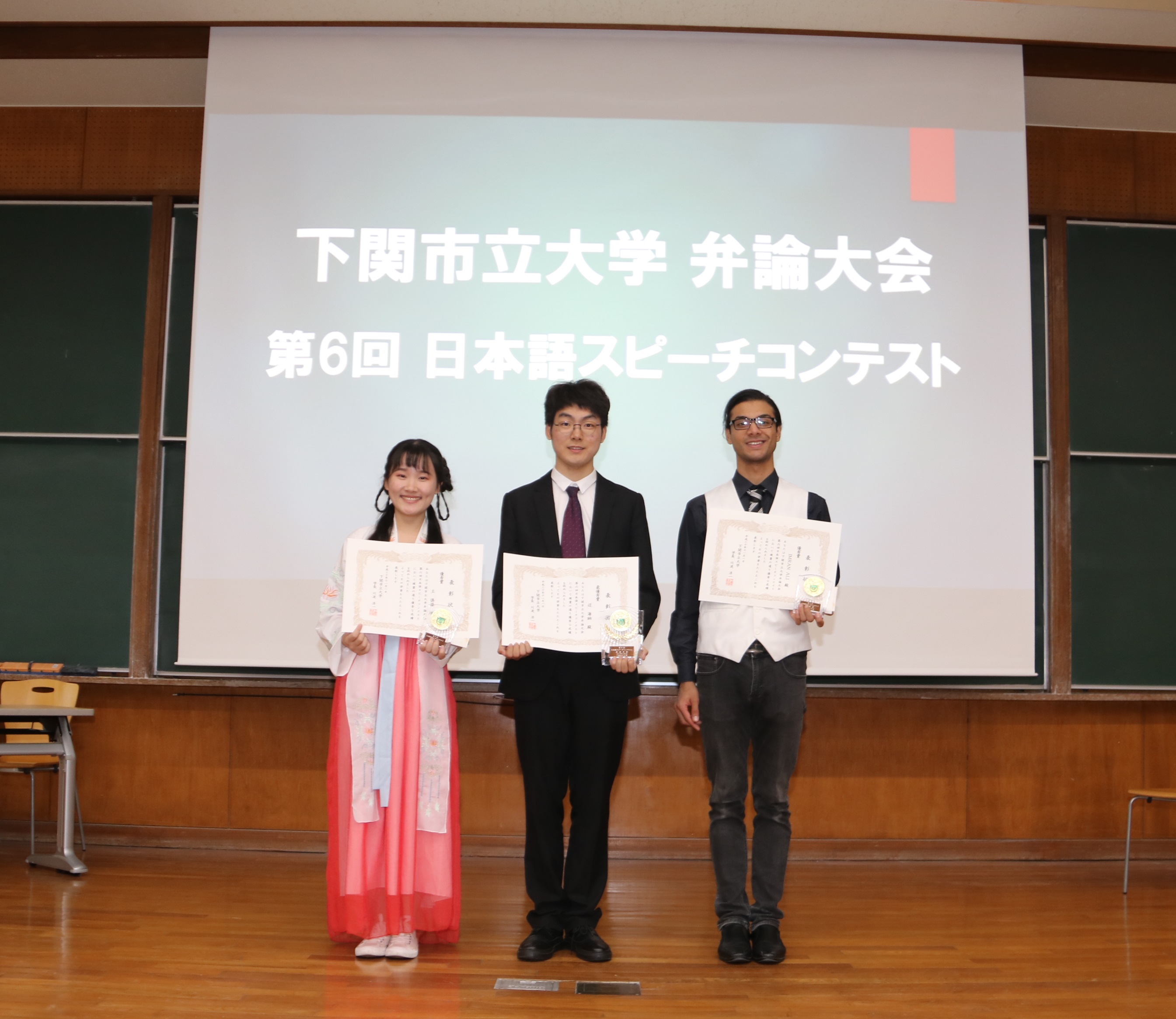 第6屆日語演講比賽的樣子