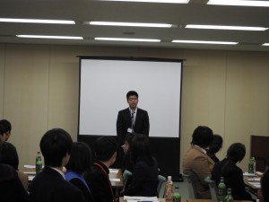 本校學生代表表明今後的決心